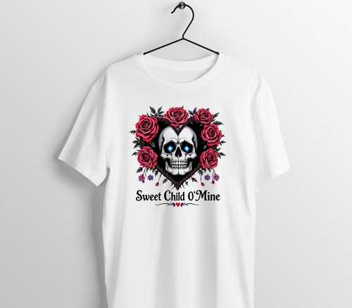 Shirt bianca roses - t-shirt,